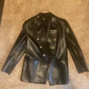 Leather Blazer